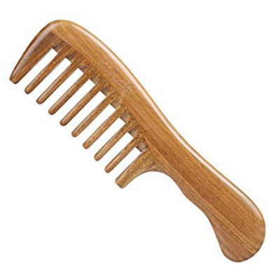 Mango Wood Hair Comb with Handle