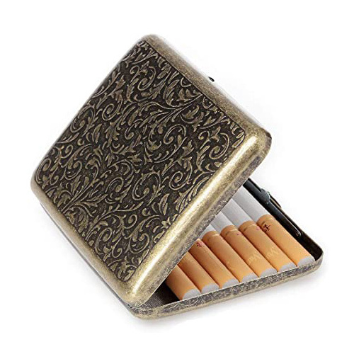 Brass Gold Cigarette Case Holder