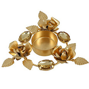 Lotus Metal Brass Tea Light Candle Holder