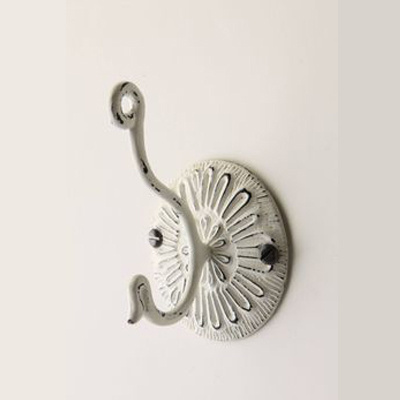 Aluminum Metal Silver Iron Bone Wall Hook