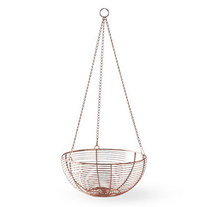 Copper Metal Wire Hanging Garden Basket