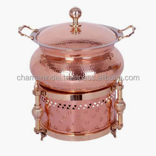 Copper Round Chafing Dish