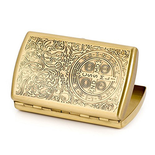 Brass Gold Cigarette Case Holder