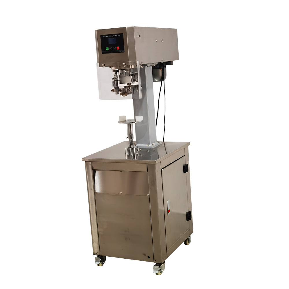 Multi Purpose Automatic Rotating Can Sealer Soda Tin Can Seamer Automatic Can Sealing Machine