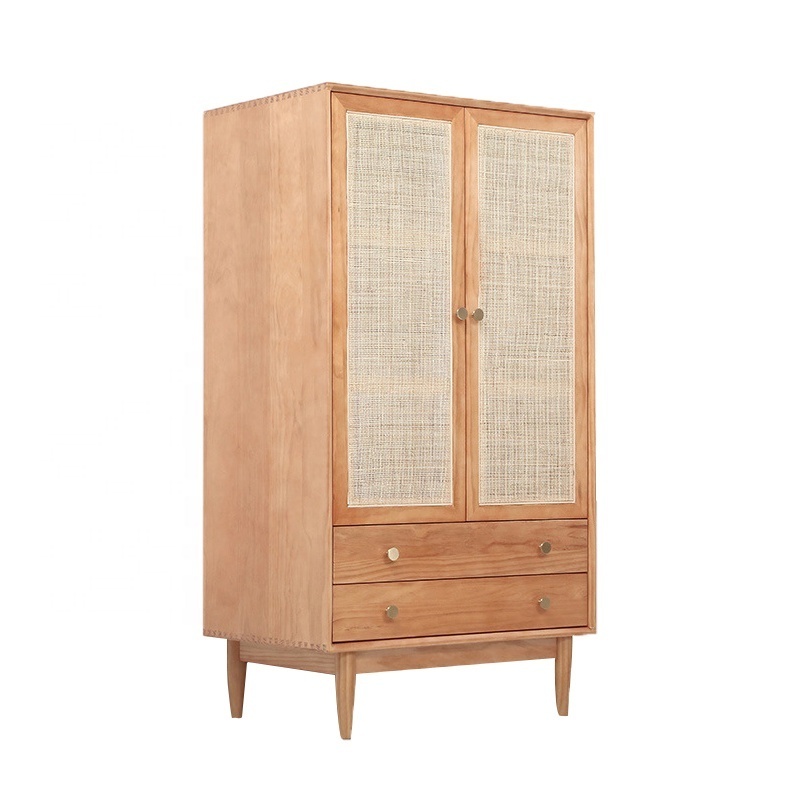 Hot Selling Rattan Wardrobes Modern Design Wardrobe bedroom Furniture Closet Rattan Wardrobe