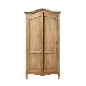 French style retro antique wardrobe cabinet wood clothes closet vintage bedroom furniture cabinet