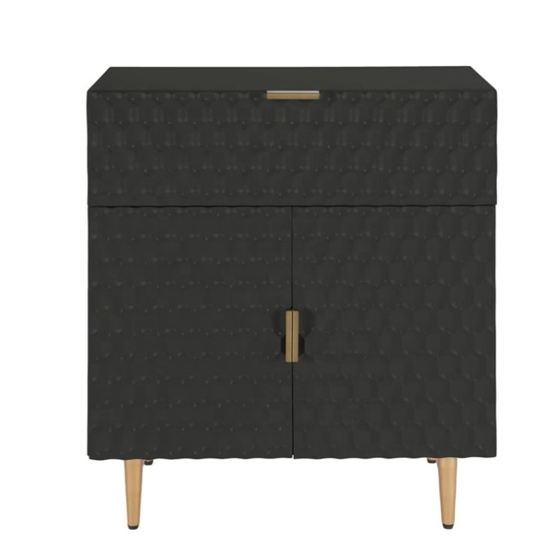 Furniture wood 2 doors black living room white accent cabinet white storage cabinet narrow storage cabinet with drawers