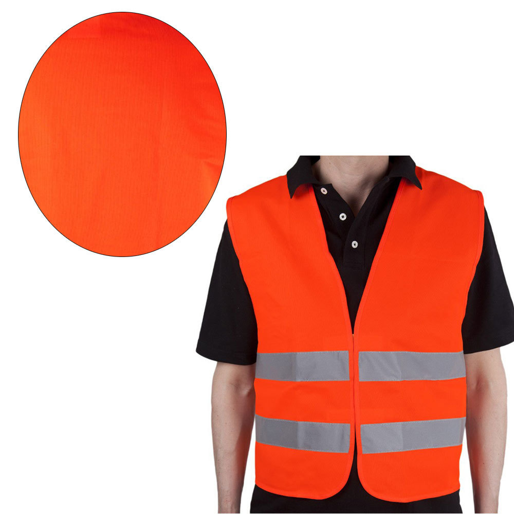 High Visibility Zipper Front Safety Vest Reflective Construction Workwear Reflective Basic Surveyor Safety Vest With no Pocket