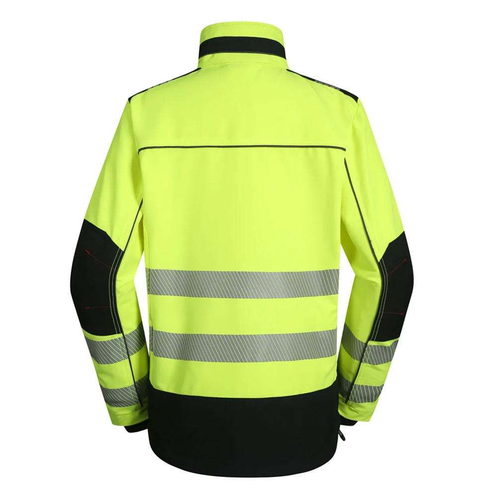 High Quality Work Wear Jackets for Men Reflector Jackets Sustainable yellow Safety Jackets For Construction Multiple Pockets