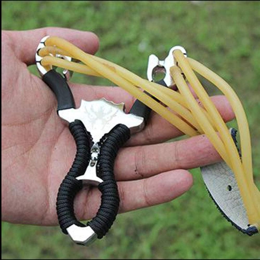 Aluminum Alloy slingshot   Outdoor hunting slingshot    Fishing shooting game