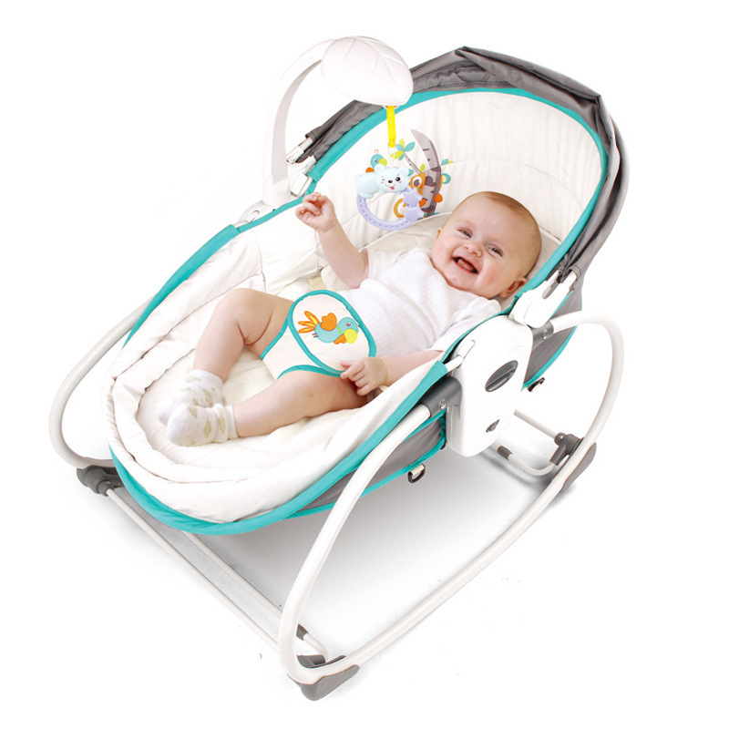 Newborn rocking chair Baby swing cradle Baby cradle 0-3Year-Old smart five-in-one music vibration quantity discount