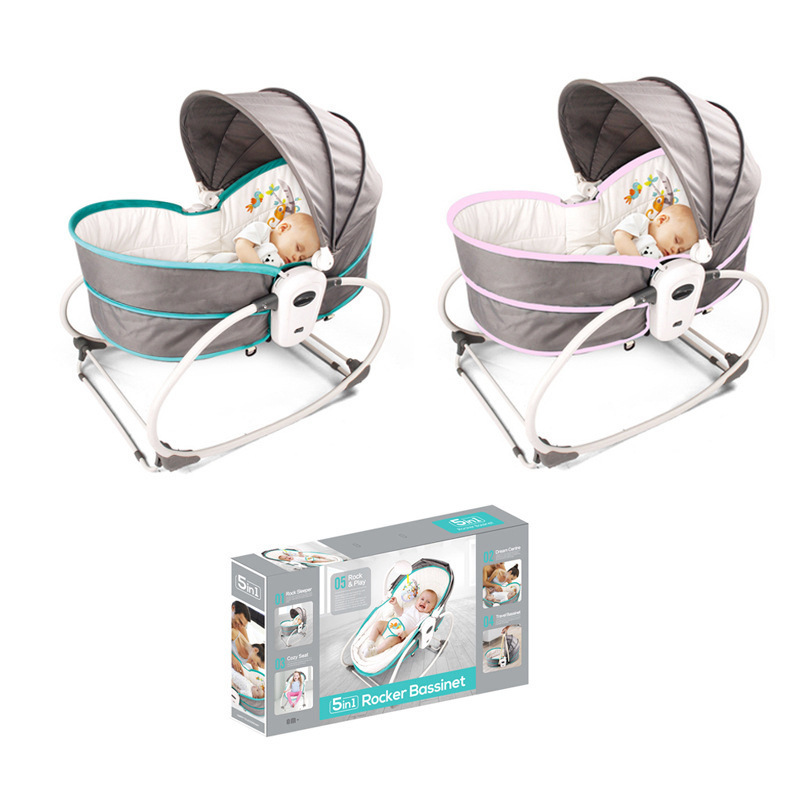 Newborn rocking chair Baby swing cradle Baby cradle 0-3Year-Old smart five-in-one music vibration quantity discount