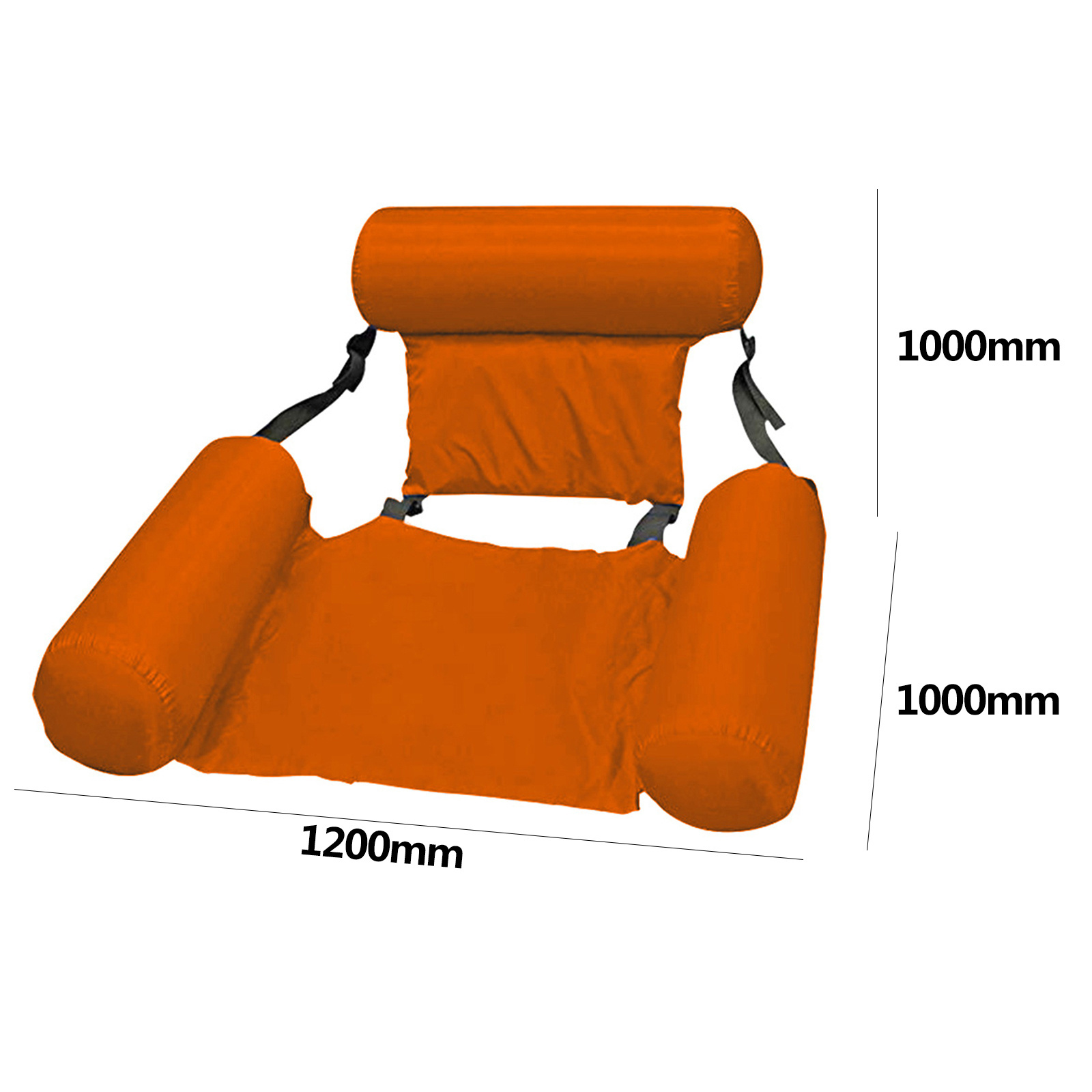 Inflatable Foldable Floating Row Swimming Pool Water Sports Lounger Chair