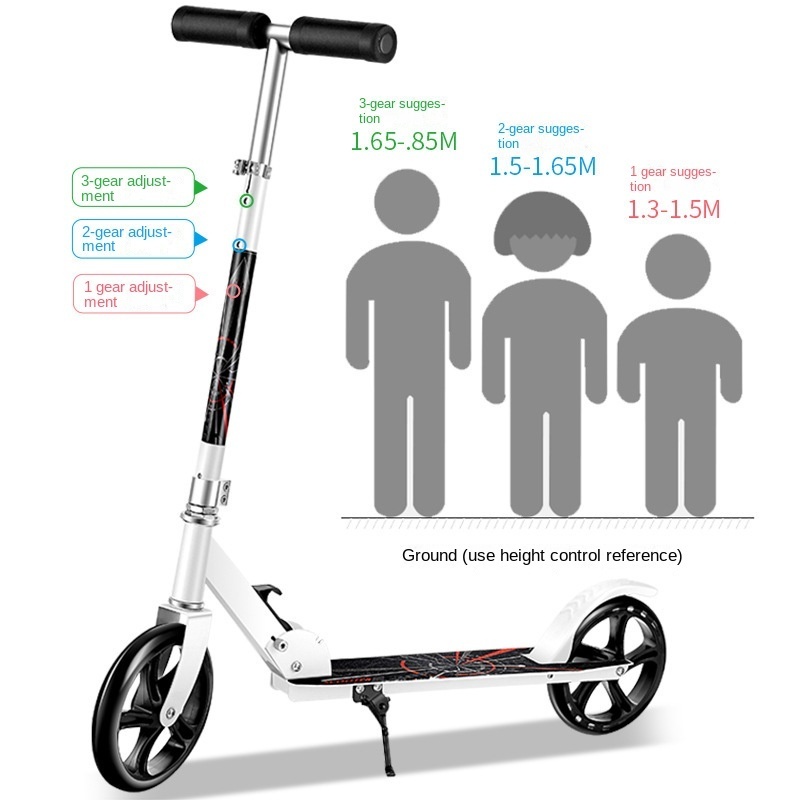 Youth adult scooter two-wheel foldable work campus scooter Walker car