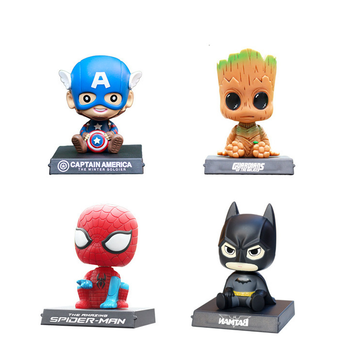 Hot Sale Bobble Head Toy Figures Custom Wholesale Resin Bobblehead Spiderman Action Figure for Souvenir Office Decoration