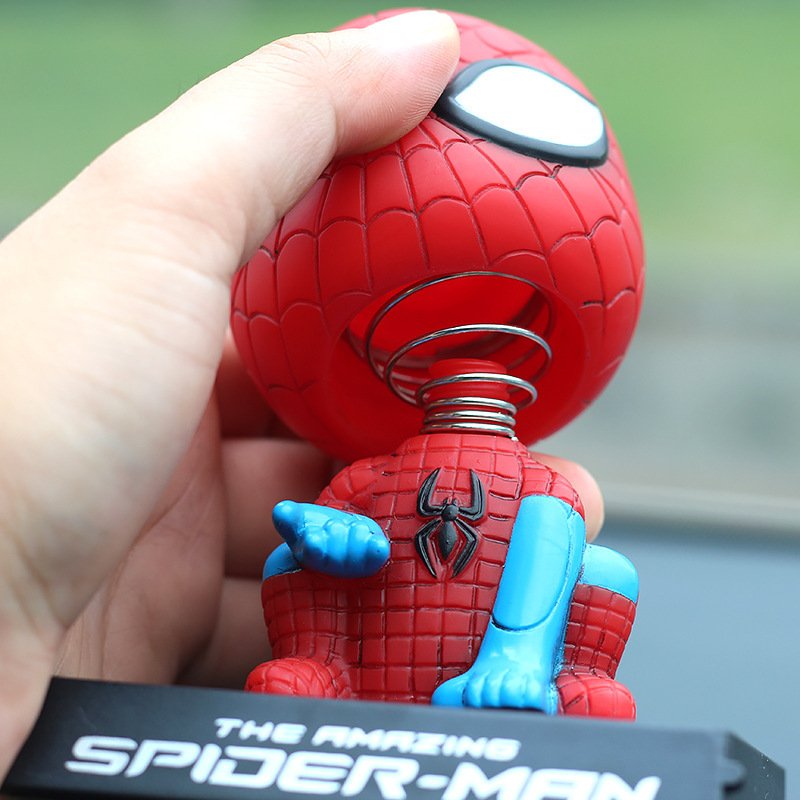 Hot Sale Bobble Head Toy Figures Custom Wholesale Resin Bobblehead Spiderman Action Figure for Souvenir Office Decoration