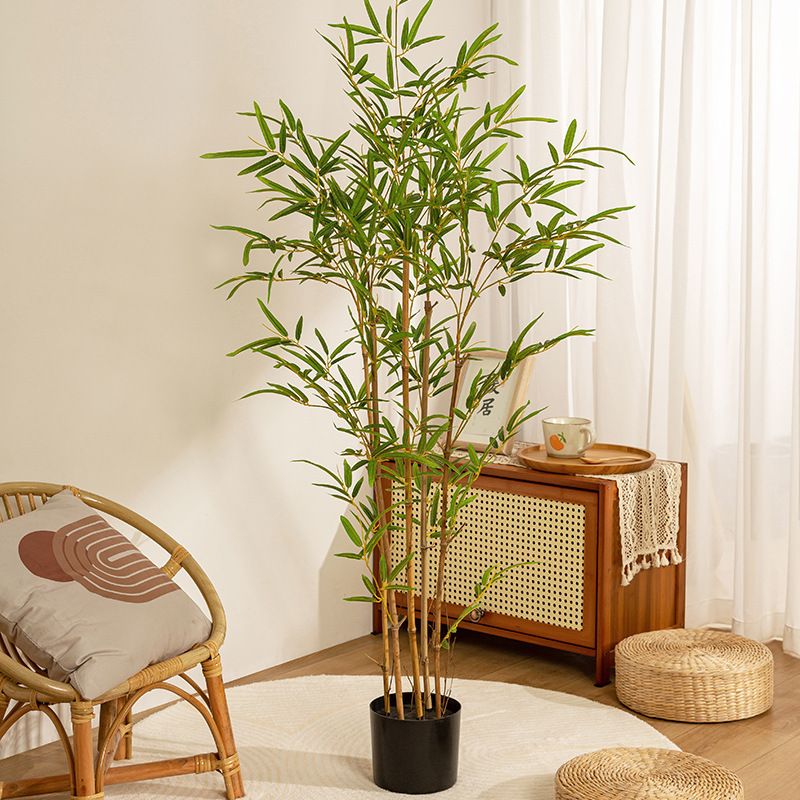 Wholesale Simulated Green Plants Fake Bamboo Plant Indoor Decor Outdoor Garden Landscaping Ornaments Artificial Bamboo Plant