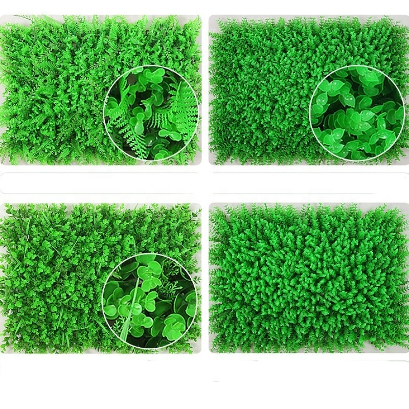 Anti-uv Plastic High Quality Artificial Hedge Boxwood Panels Green Plant Vertical Garden Wall For Indoor Outdoor Decoration