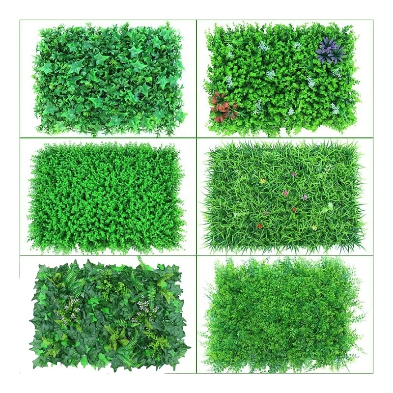 Anti-uv Plastic High Quality Artificial Hedge Boxwood Panels Green Plant Vertical Garden Wall For Indoor Outdoor Decoration