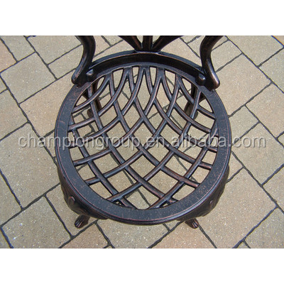 Cast Aluminium Garden Furniture Grace 3 Piece Bistro Set