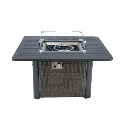 Outdoor Heater Fireplace Patio Furniture Fire Pit Table With Rocks Garden Gas Fire Pit