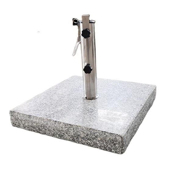 Quick Shipment Black Garden Patio 35kg 40kg Square Granite Umbrella Base Parasol Base with handle wheels