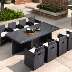 outside furniture pool outdoor restaurant furniture wicker rattan dining table set