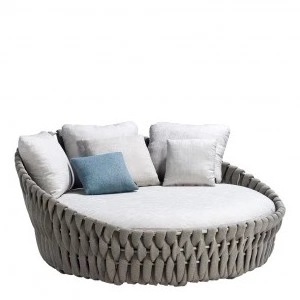 Hot Sale Outdoor Ropes Lounge Daybed With Canopy