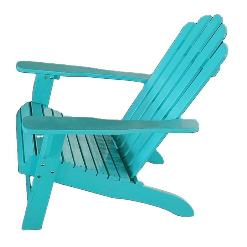 Foldable Colorful Outdoor Beach Patio Garden Waterproof Plastic Wood Folding Adirondack Chair logo optional