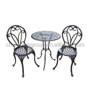 Cast Aluminium Garden Furniture Grace 3 Piece Bistro Set