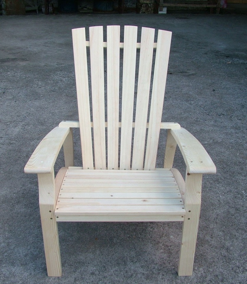 Outdoor Beech Solid Pine Wood Garden Adirondack chair