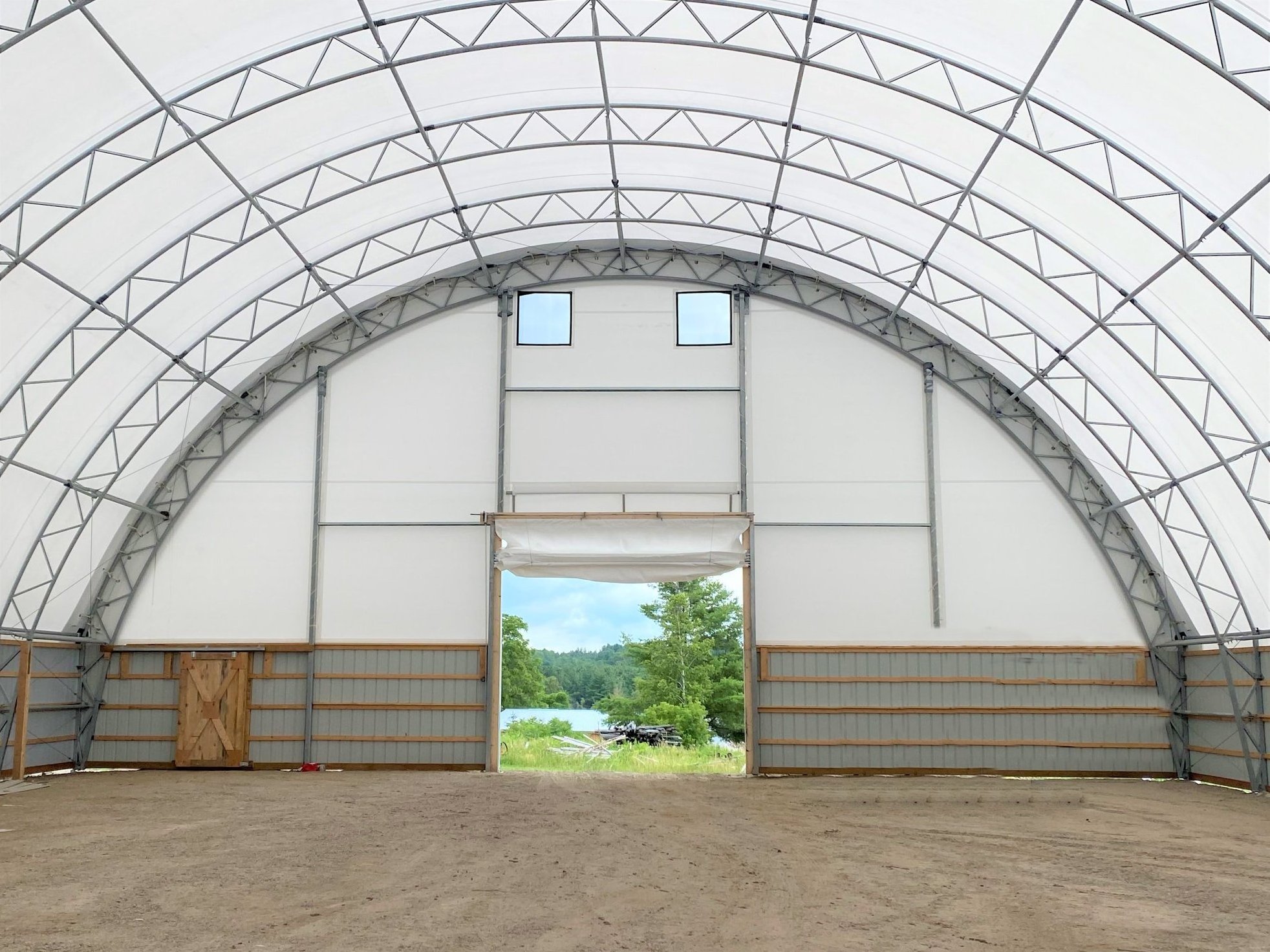 Genuine Structure Steel Tent For Warehouse Wooden Storage Building