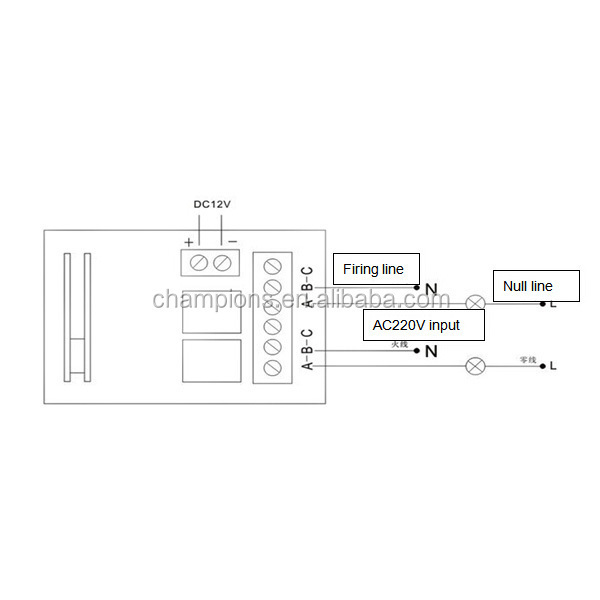 12V 2 Channel Relay RF Wireless Remote Control Receiver Latched/ Toggle/ Momentary adjustable Switch AG-C201