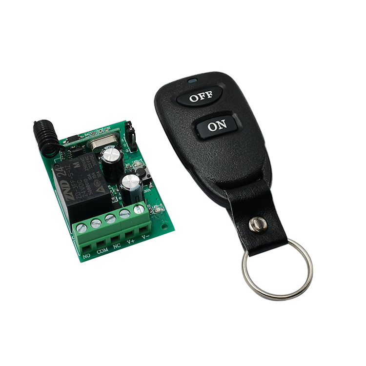 Factory Price 12V 1CH Relay Wireless RF Remote Control Switch Receiver for garage Gate Motor Light ON OFF Transmitter