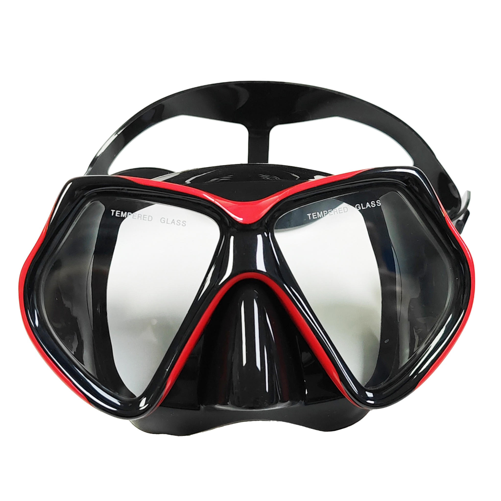 GD adult professiobl scuba diving masks customized color print logo tempered glass liquid silicone free diving mask