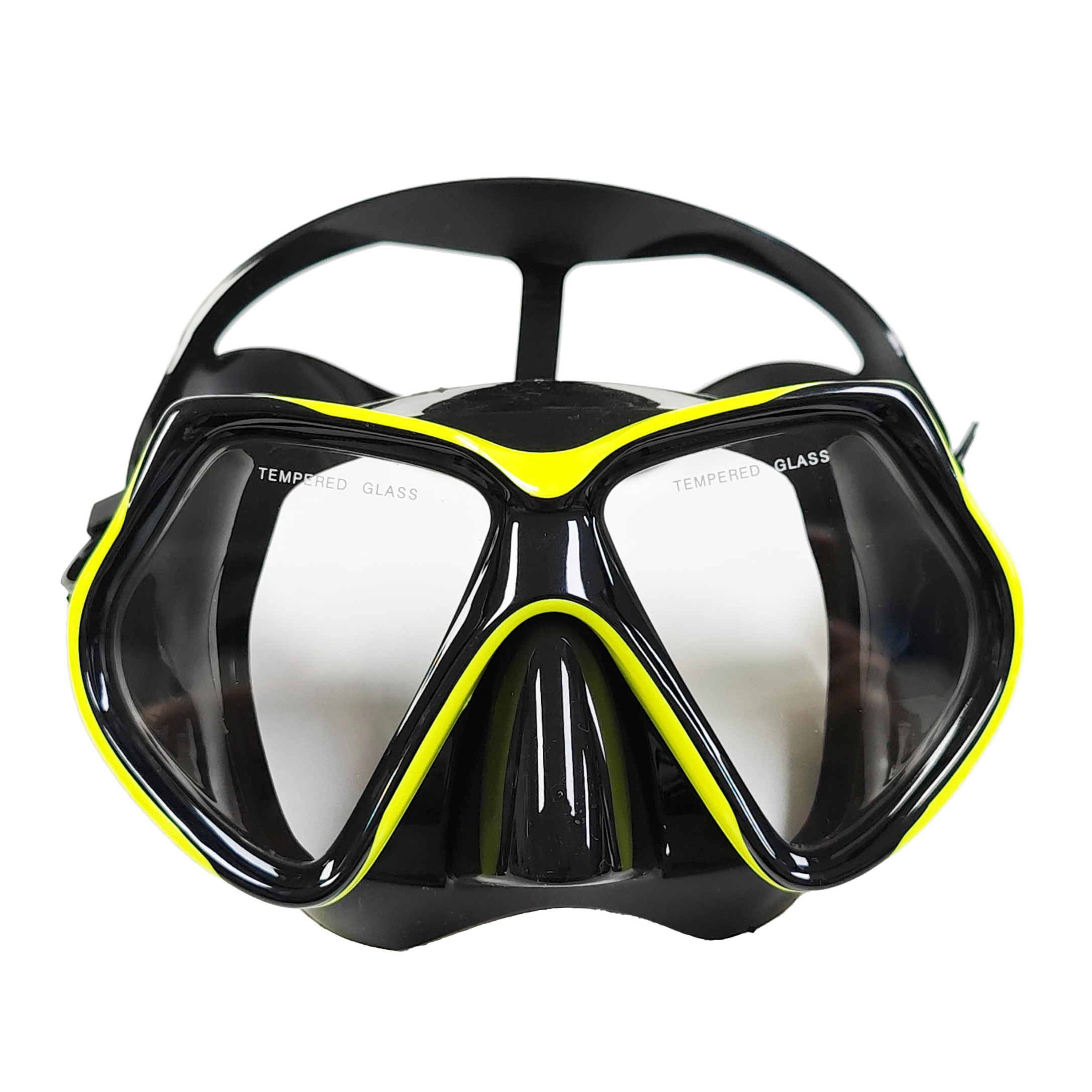 GD adult professiobl scuba diving masks customized color print logo tempered glass liquid silicone free diving mask