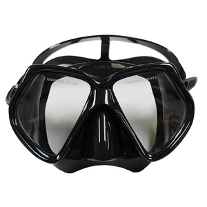 GD adult professiobl scuba diving masks customized color print logo tempered glass liquid silicone free diving mask