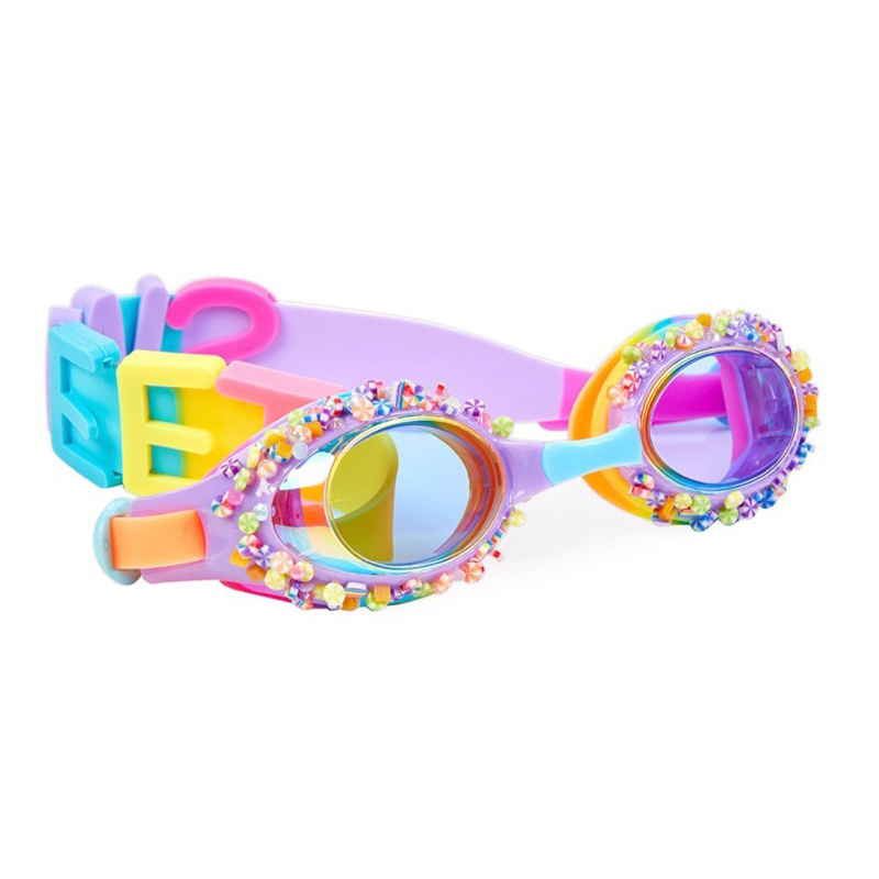 GD children leisure clear lens decorative customize logo silicone waterproof swim goggles