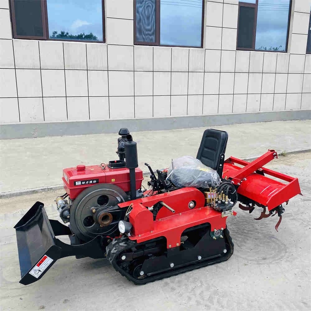 farm machines chinese mini rotary tiller dozer crawler tractor 25hp 50hp 60hp with excavator for sale