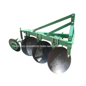 Hot sale mini small farm tractor machinery 3 discs disc plough /disc plow with wheeled farm tractor for sale