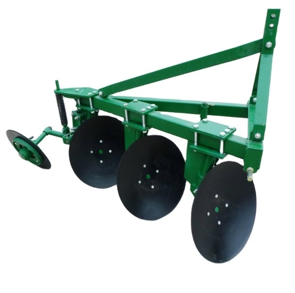 Hot sale mini small farm tractor machinery 3 discs disc plough /disc plow with wheeled farm tractor for sale