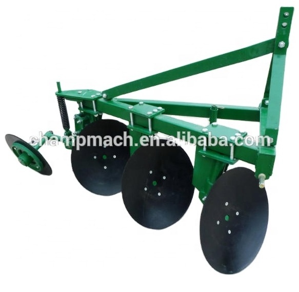 Hot sale mini small farm tractor machinery 3 discs disc plough /disc plow with wheeled farm tractor for sale