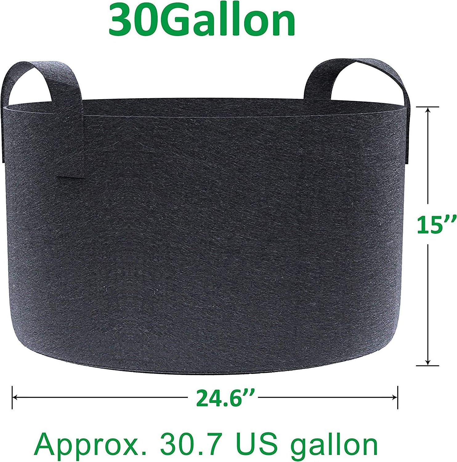 20 25 30 45 gallon canvas cloth flower pot grow bags fabric pots for plants