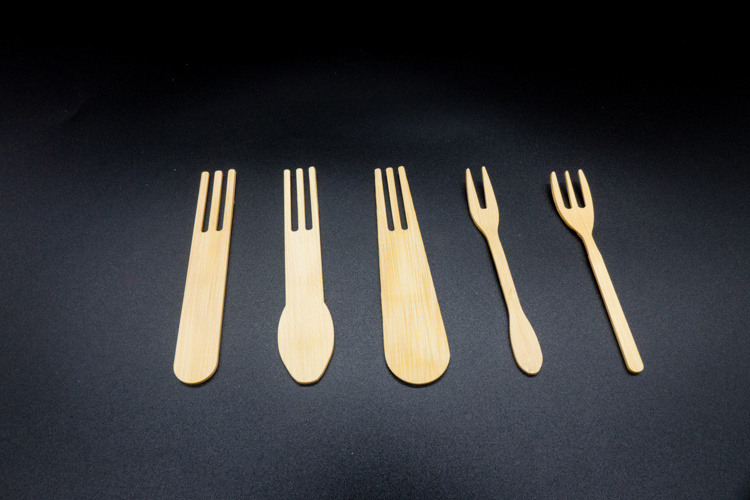 Custom Hot Sale High Quality Hot Resistant Mini Disposable Bamboo Wood Cutlery Sets Knife Spoon Fondue Dessert Fruit Pick Fork