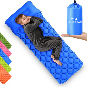 Outdoor Camping Kids Sleeping Pad Inflatable Camp Mattress Fast Inflating Camping Sleeping Pads for Kids