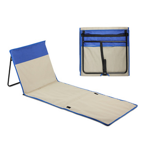 KingGear Outdoor Camping Beach lounge Chair Custom Foldable Beach Mat lounger With Adjustable Backrest for Adults