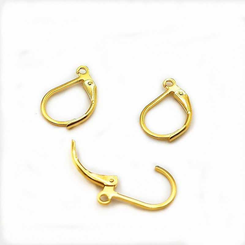 Wholesale Jewelry Accessories Fashion French Stainless Steel D Shape Earring Hook