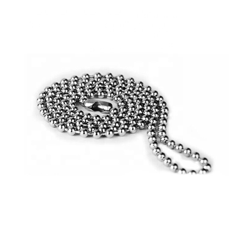 High Quality Custom Endless Jewelry Stainless Steel Necklace Ball Chain