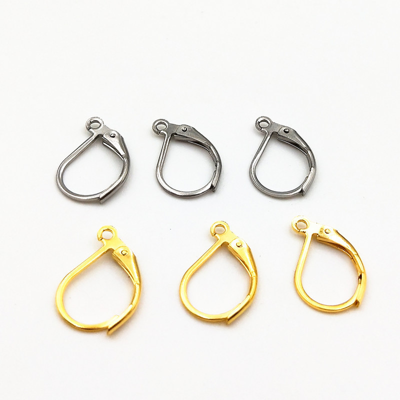 Wholesale Jewelry Accessories Fashion French Stainless Steel D Shape Earring Hook