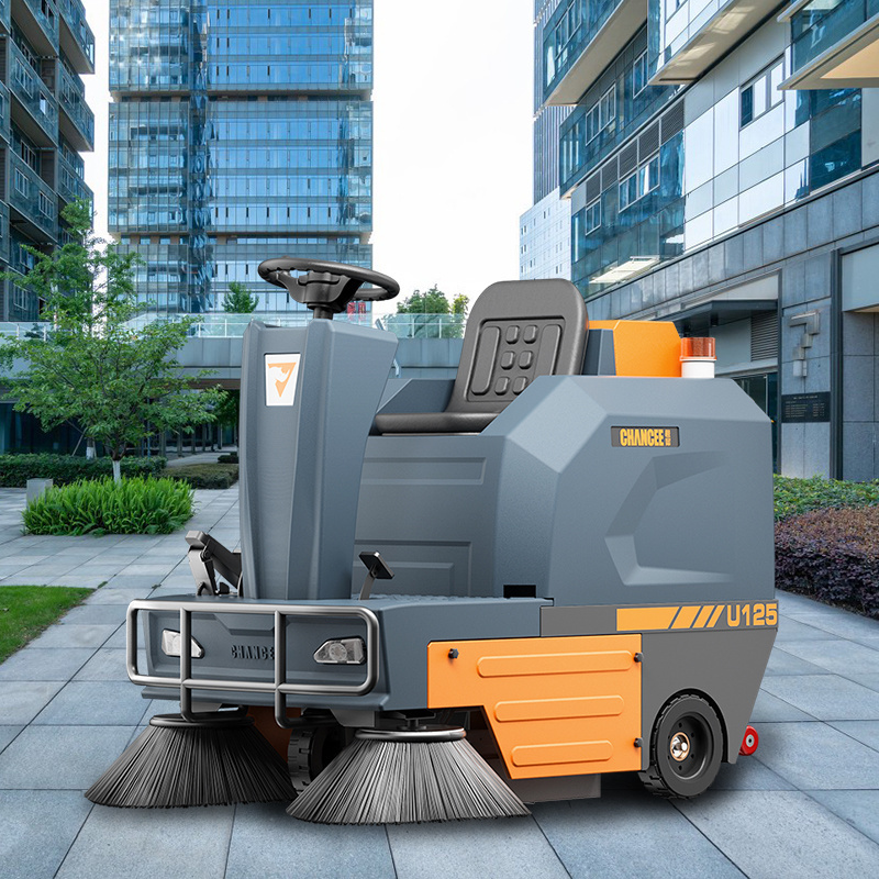 Automatic Electric Battery Ride On Road Sweeper Floor Sweeper Machines